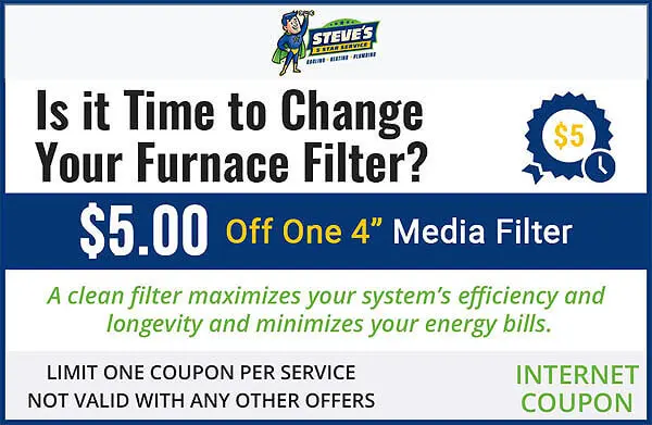 Reduce Energy Bill With New Furnace $5.00 Off Furnace Filter Change